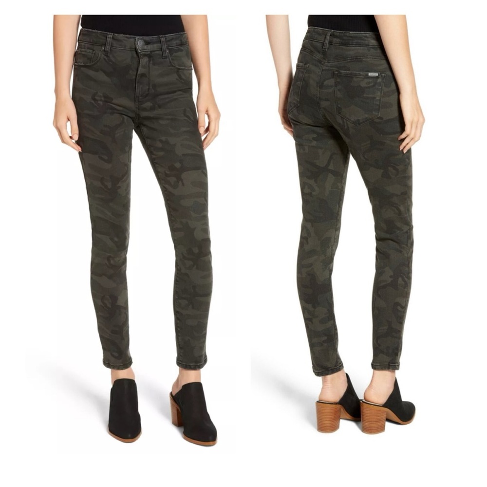 STS Blue Ellie High Rise Ankle Stretch Camo Olive Size 28